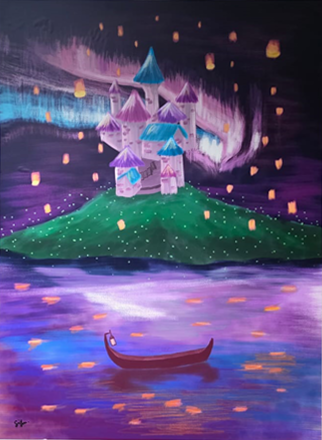 A Disneyland Dream (2023) by Sin Yee, digital art
