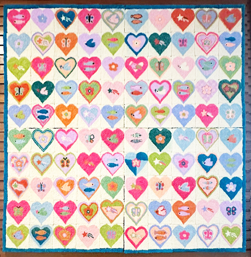 International Women's Day Punch Needle Embroidery Tapestry, co-created by 100 volunteers